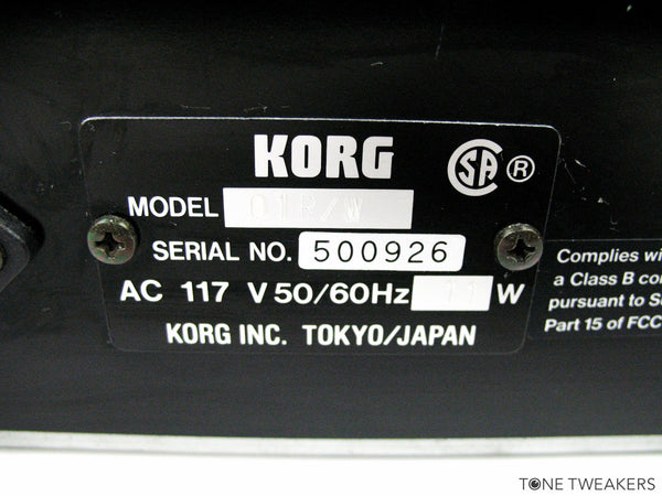 Korg 01R/W For Sale – Tone Tweakers Inc.