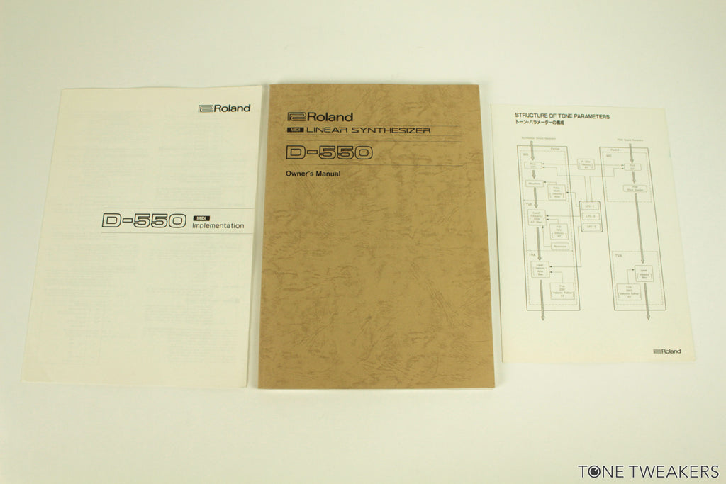 Roland D-550 Original Manuals