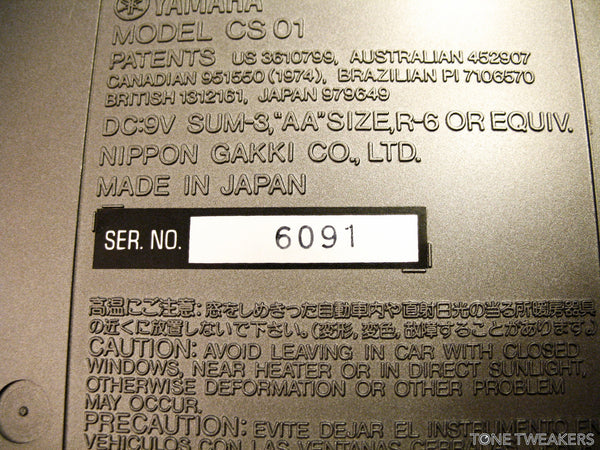 Yamaha CS01 For Sale – Tone Tweakers Inc.